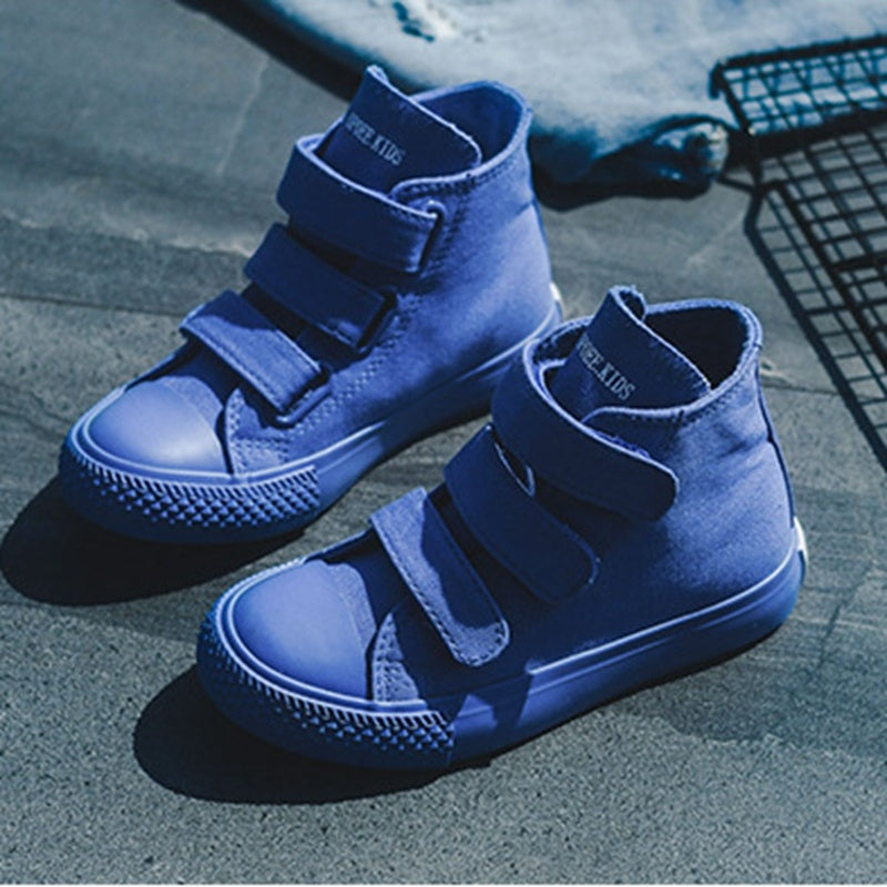 Children's Shoes High Top Candy Color Trend Children's Canvas Shoes Casual Shoes