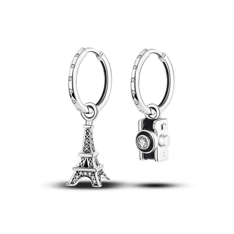 European And American Personality Silver Plated Earrings
