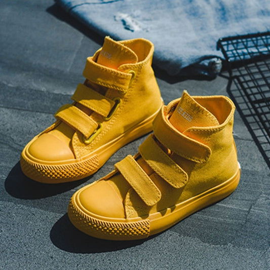 Children's Shoes High Top Candy Color Trend Children's Canvas Shoes Casual Shoes