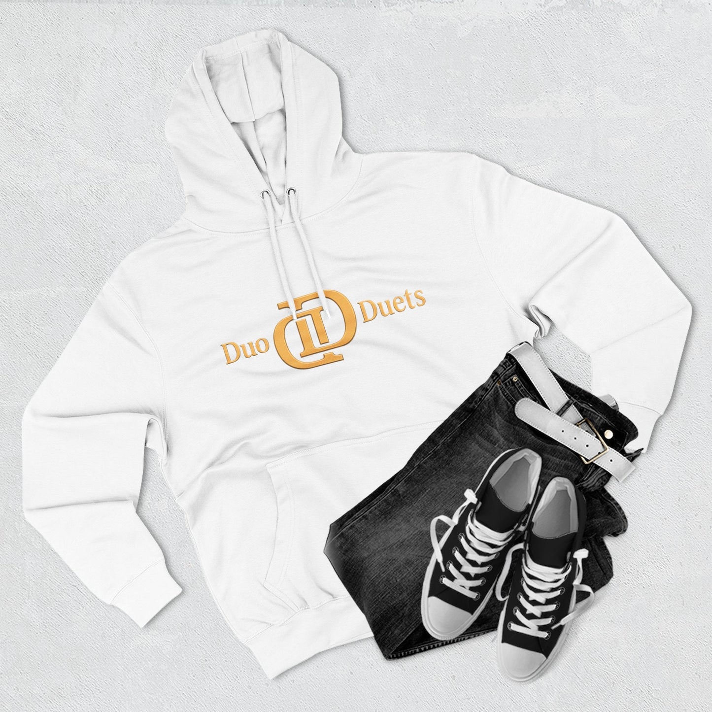 DuoDuets Three-Panel Fleece Hoodie - Cozy and Stylish Casual Wear