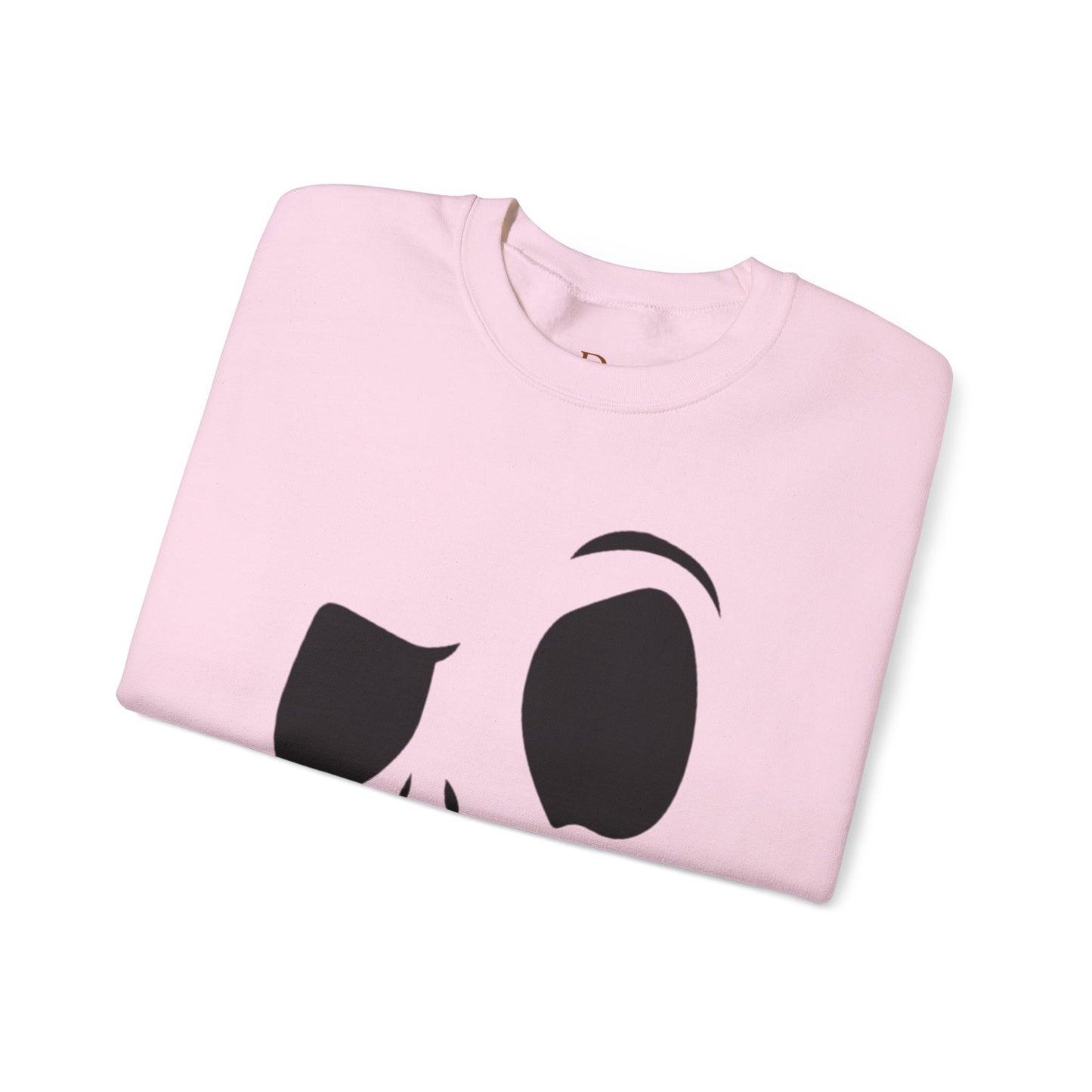 Skull Face Sweatshirt with Lips