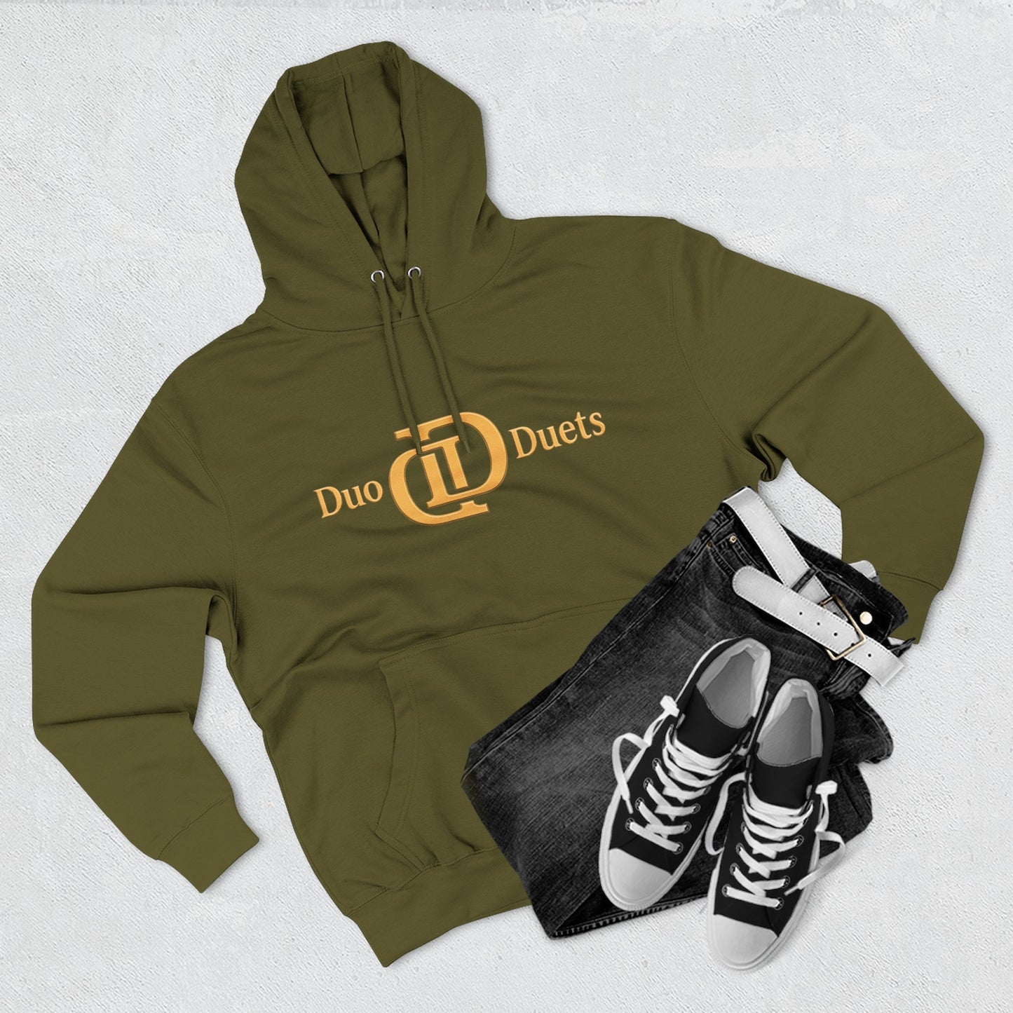 DuoDuets Three-Panel Fleece Hoodie - Cozy and Stylish Casual Wear