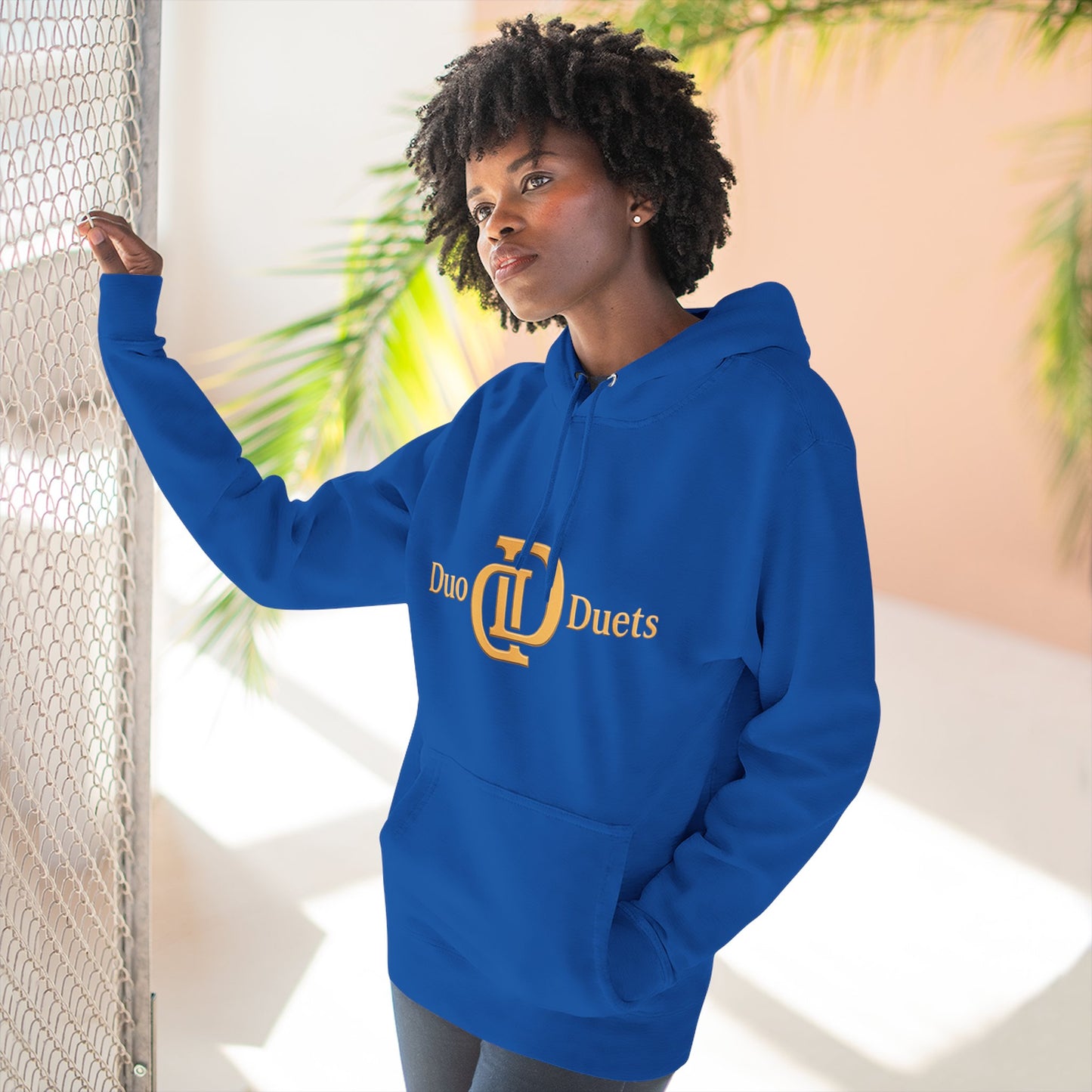 DuoDuets Three-Panel Fleece Hoodie - Cozy and Stylish Casual Wear