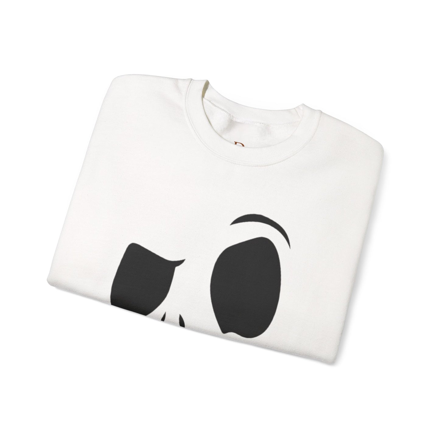 Skull Face Sweatshirt with Lips