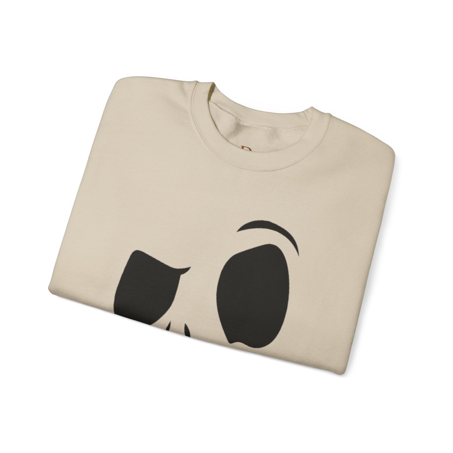 Skull Face Sweatshirt with Lips