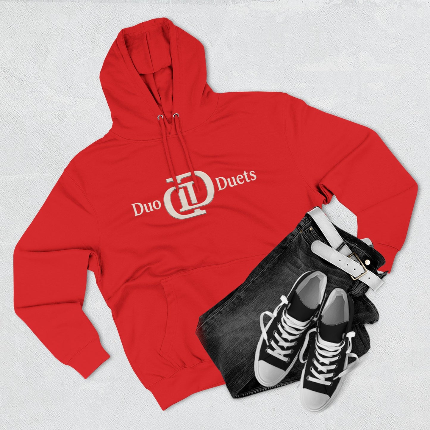 DuoDuets Three-Panel Fleece Hoodie - Cozy and Stylish Casual Wear
