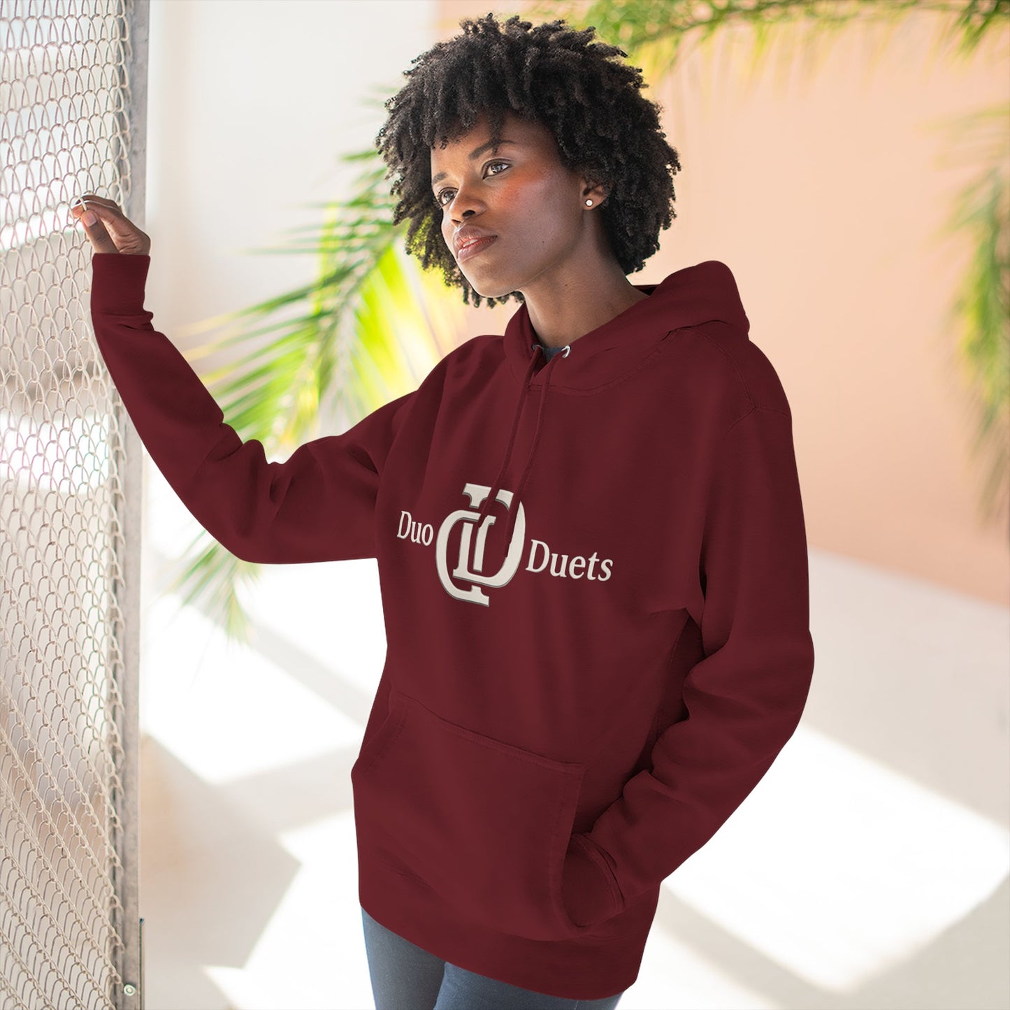 DuoDuets Three-Panel Fleece Hoodie - Cozy and Stylish Casual Wear