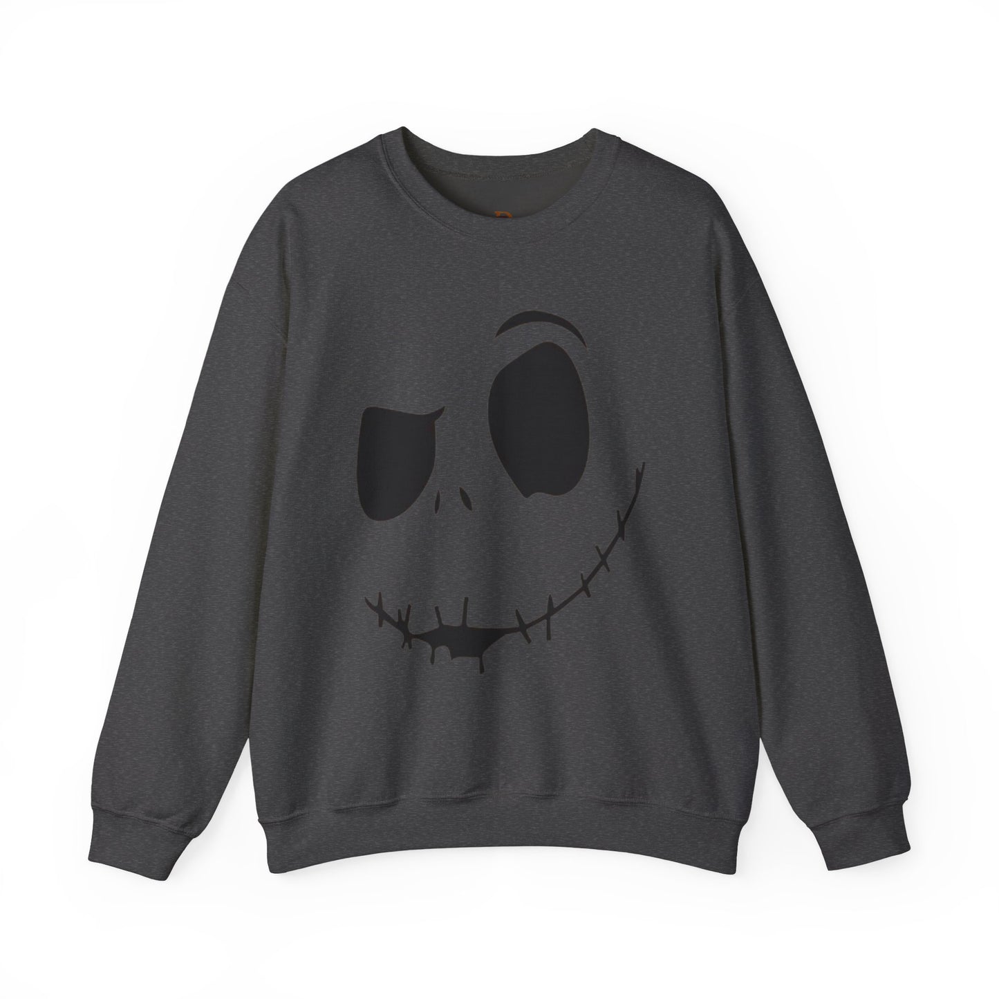 Skull Face Sweatshirt with Stitched Lips