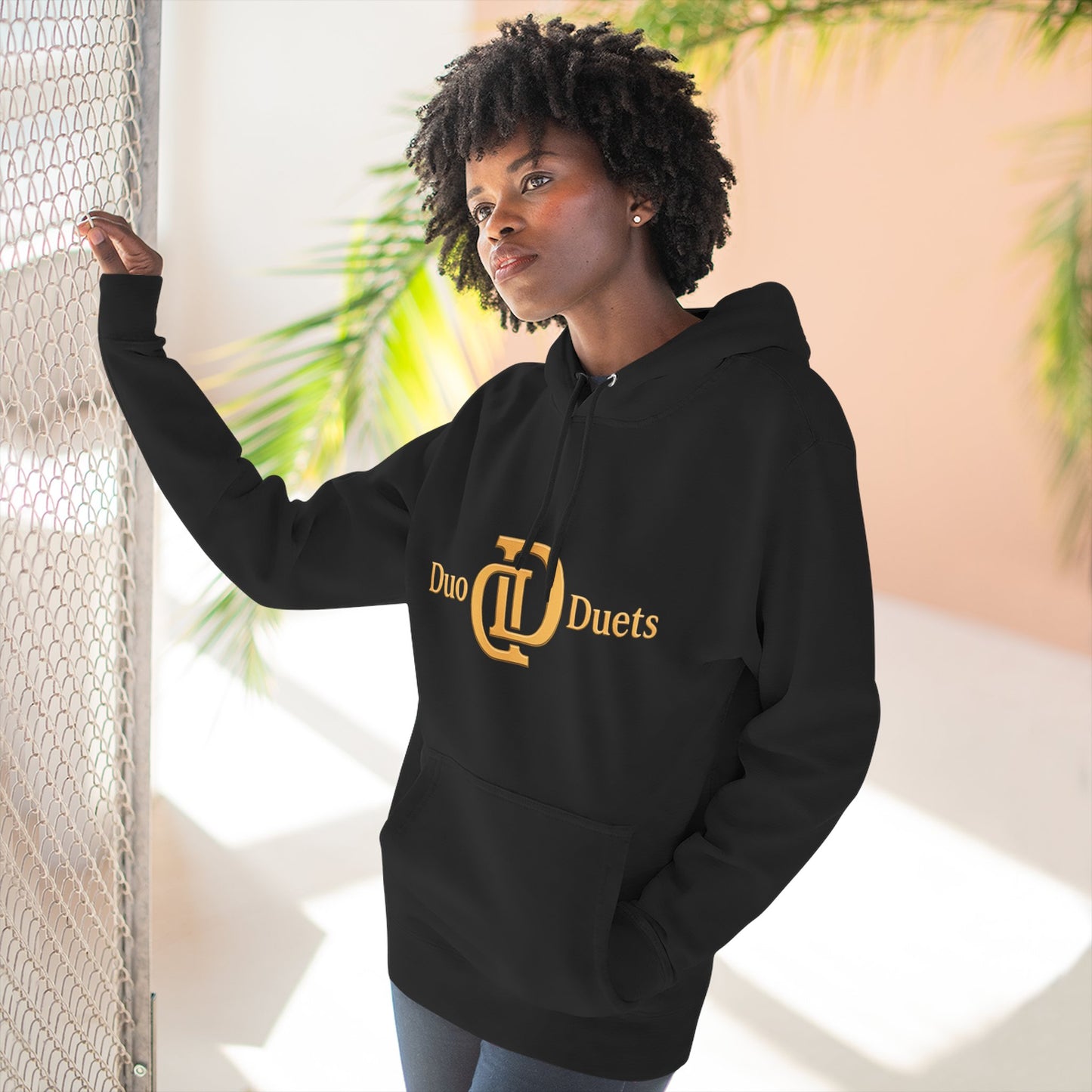 DuoDuets Three-Panel Fleece Hoodie - Cozy and Stylish Casual Wear