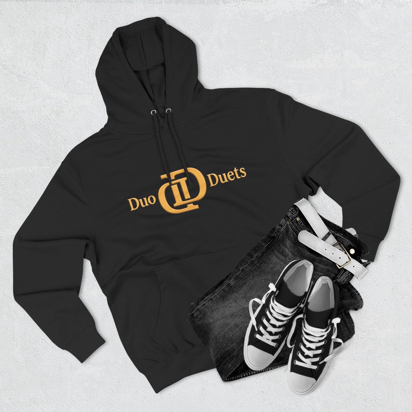 DuoDuets Three-Panel Fleece Hoodie - Cozy and Stylish Casual Wear
