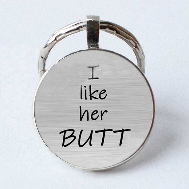 Funny Couple Letter Keychain Pendant Time
