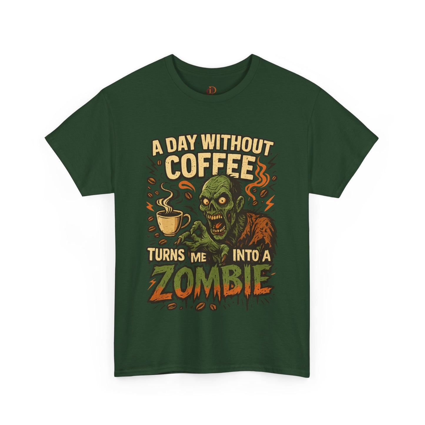Zombie Tee Shirt for Coffee Lovers