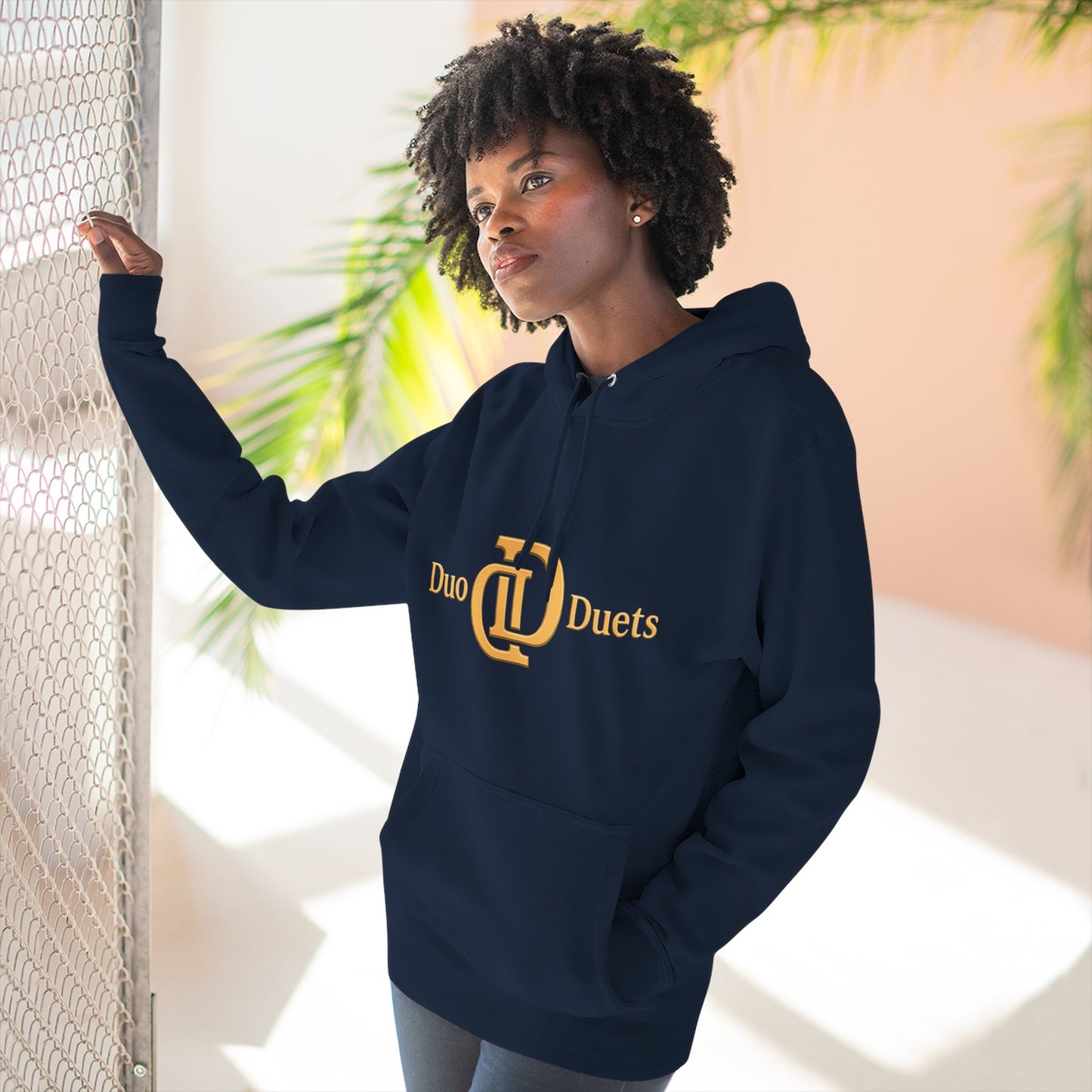 DuoDuets Three-Panel Fleece Hoodie - Cozy and Stylish Casual Wear