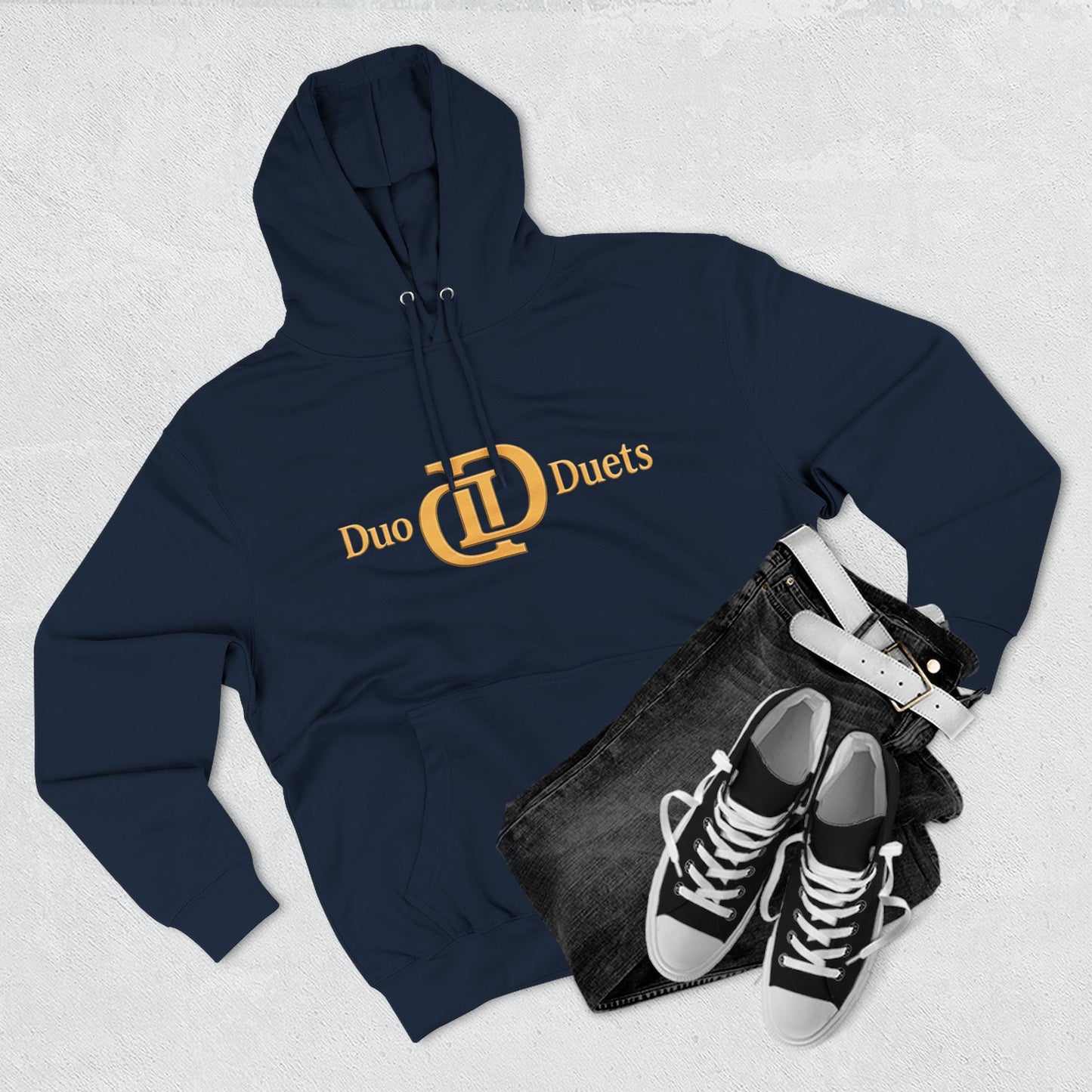DuoDuets Three-Panel Fleece Hoodie - Cozy and Stylish Casual Wear