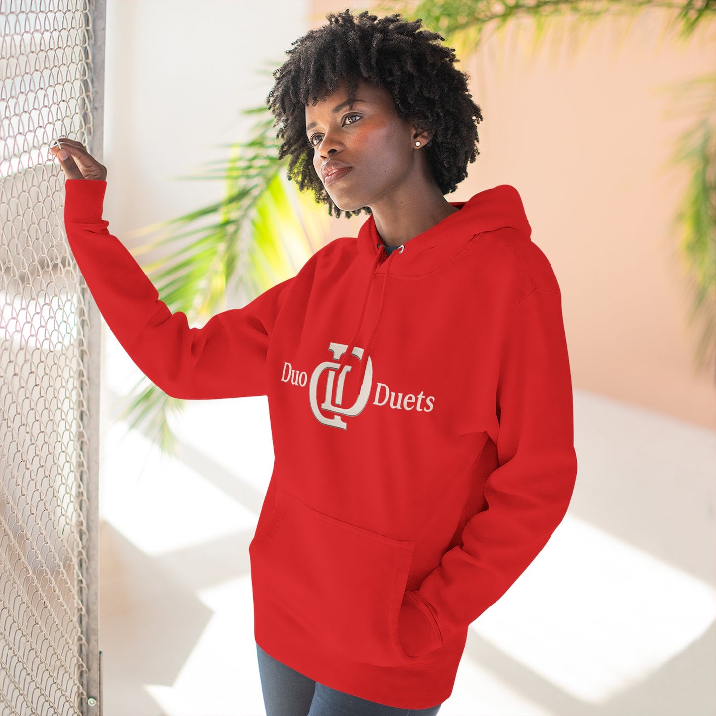 DuoDuets Three-Panel Fleece Hoodie - Cozy and Stylish Casual Wear