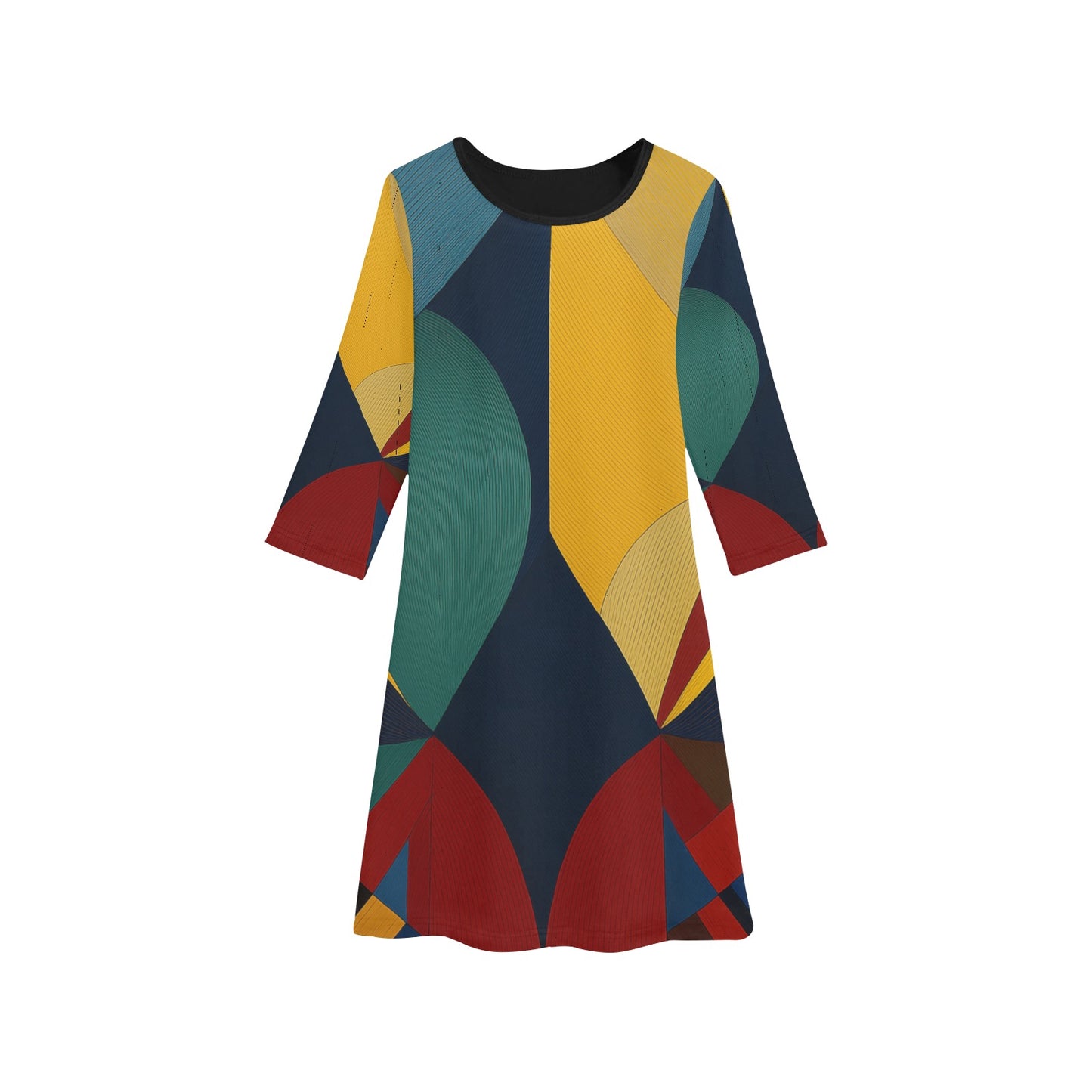 Artistry Face Girls' Long Sleeve Dress Parent Child Outfit