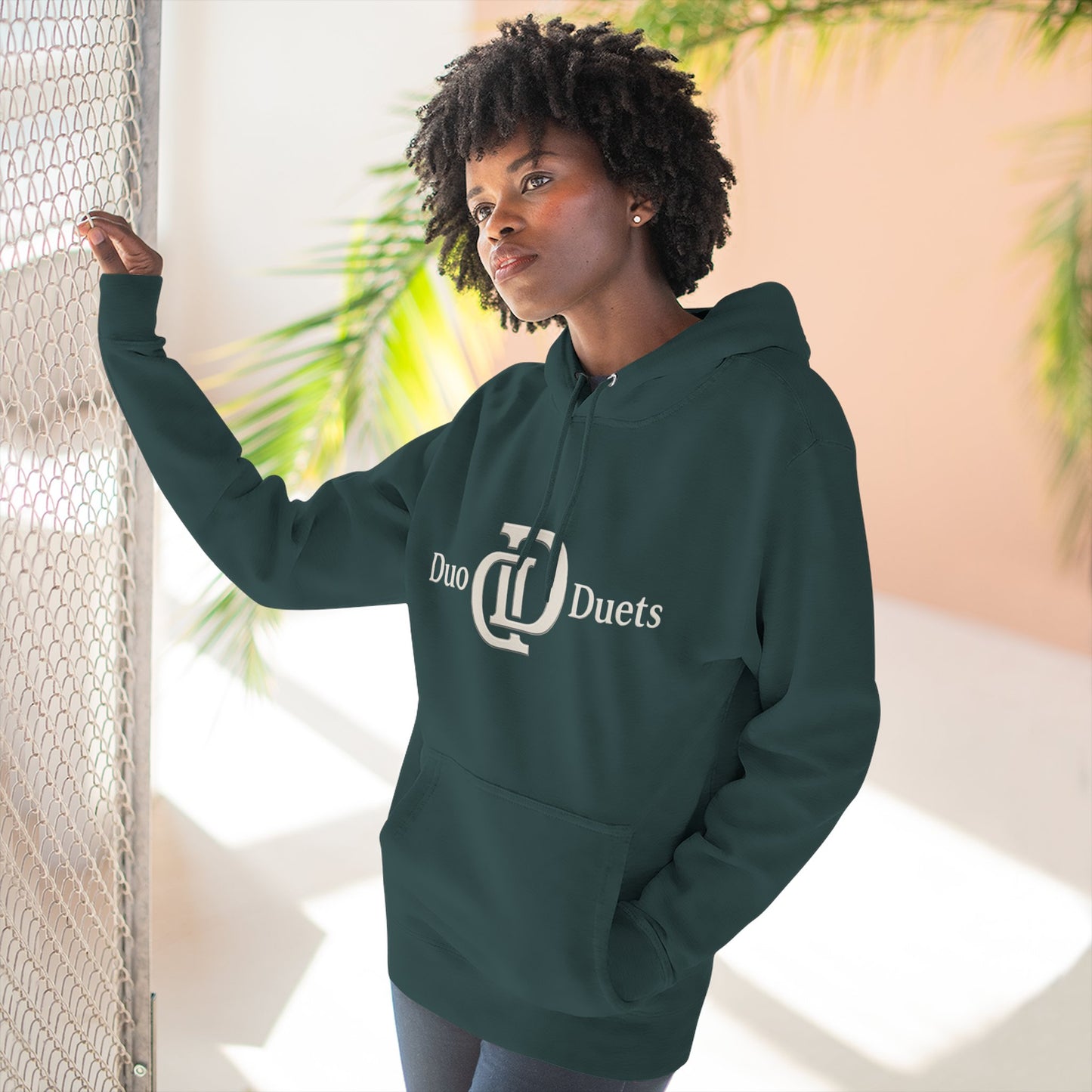 DuoDuets Three-Panel Fleece Hoodie - Cozy and Stylish Casual Wear