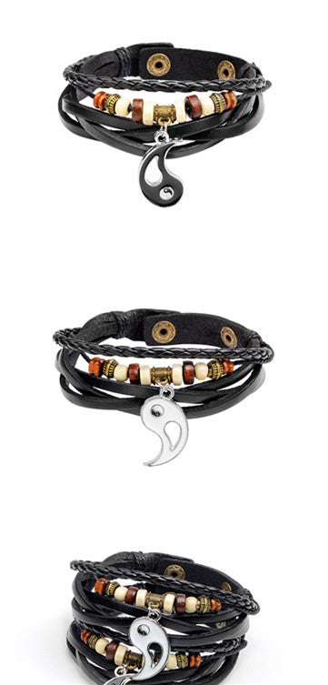 Handmade beaded couple bracelet