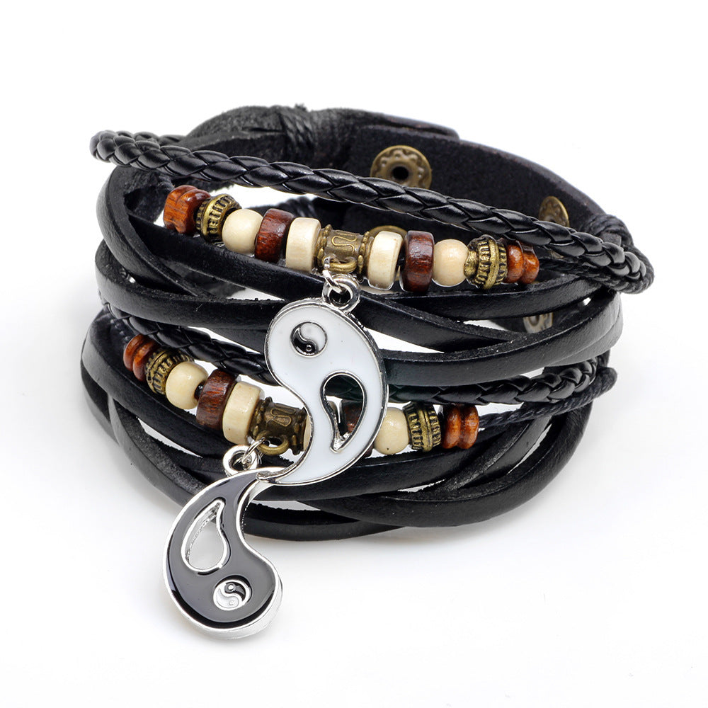 Handmade beaded couple bracelet