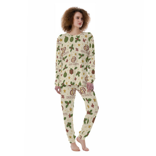 DUODUETS Women's Christmas Pajamas | Lightweight 100% Cotton 190GSM Sleepwear