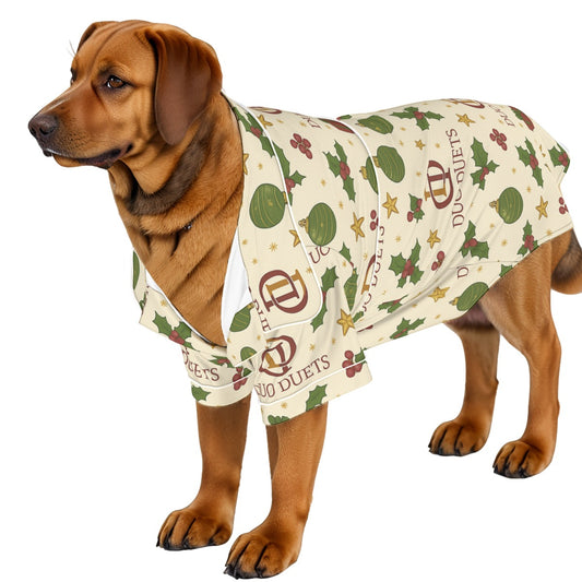 DUODUETS Dog Christmas Pajamas for Puppies - Stretchy Lightweight Fabric for All Seasons