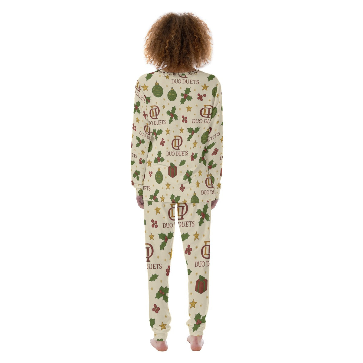 DUODUETS Women's Christmas Pajamas | Lightweight 100% Cotton 190GSM Sleepwear