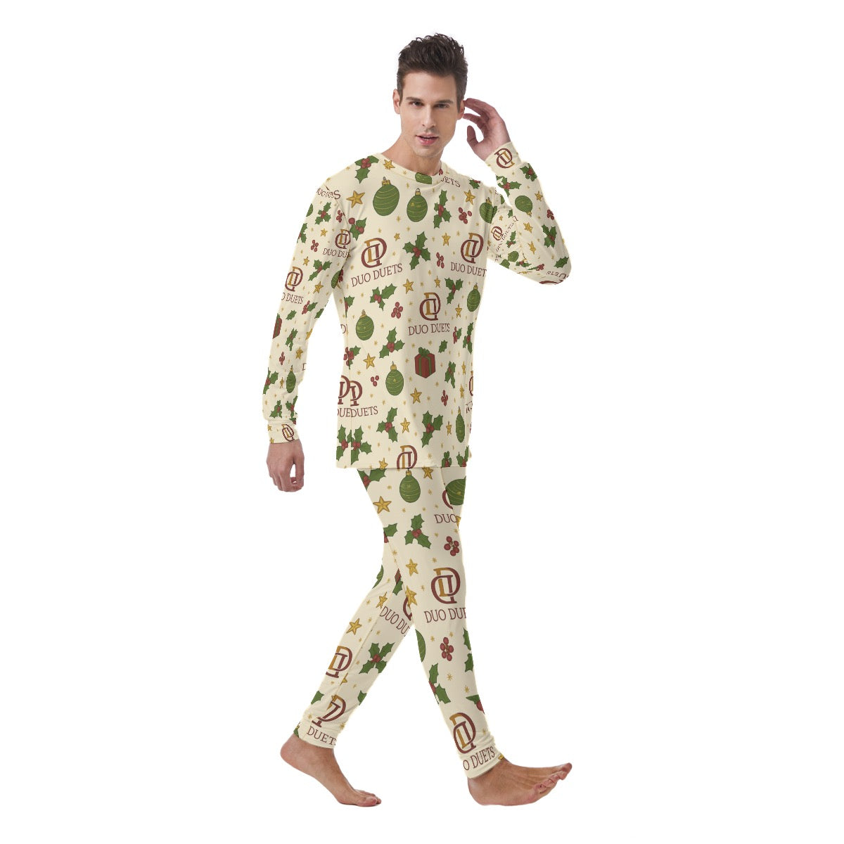 DUODUETS Christmas Pajamas Set Family Holiday Sleepwear with Size Guide