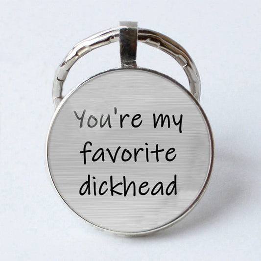Funny Couple Letter Keychain Pendant Time