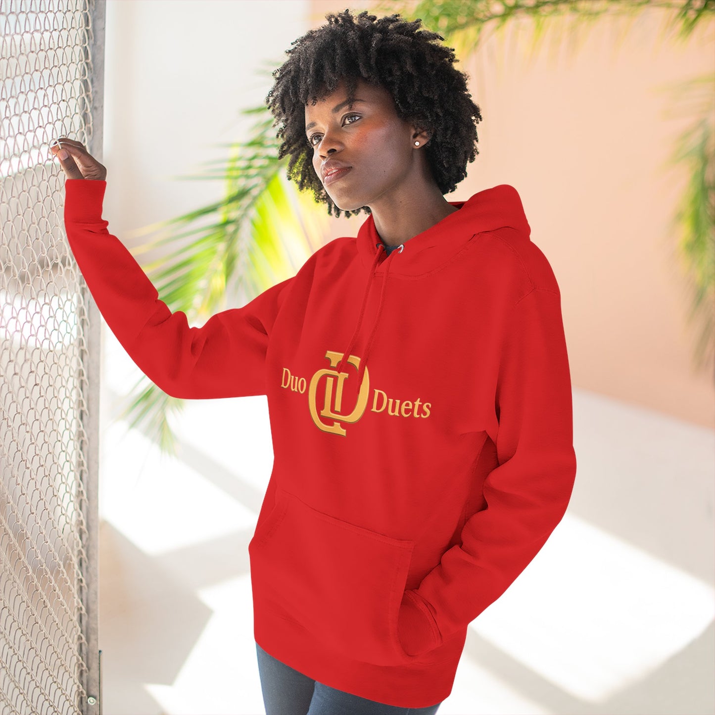 DuoDuets Three-Panel Fleece Hoodie - Cozy and Stylish Casual Wear