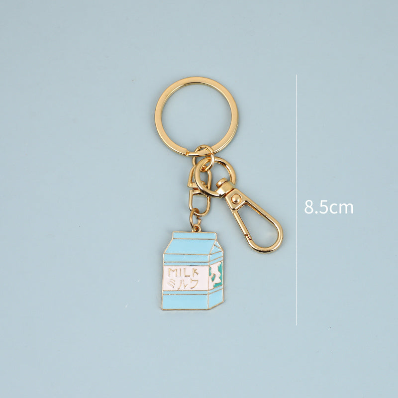 Milk Coffee Diy Couple Keychain Pendant