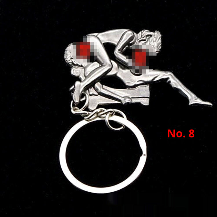 Eight-style Simulation Activity Couple Keychain