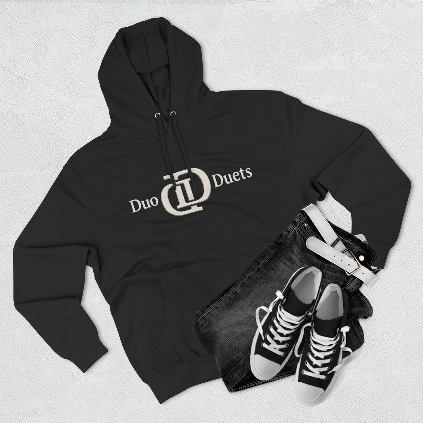 DuoDuets Three-Panel Fleece Hoodie - Cozy and Stylish Casual Wear