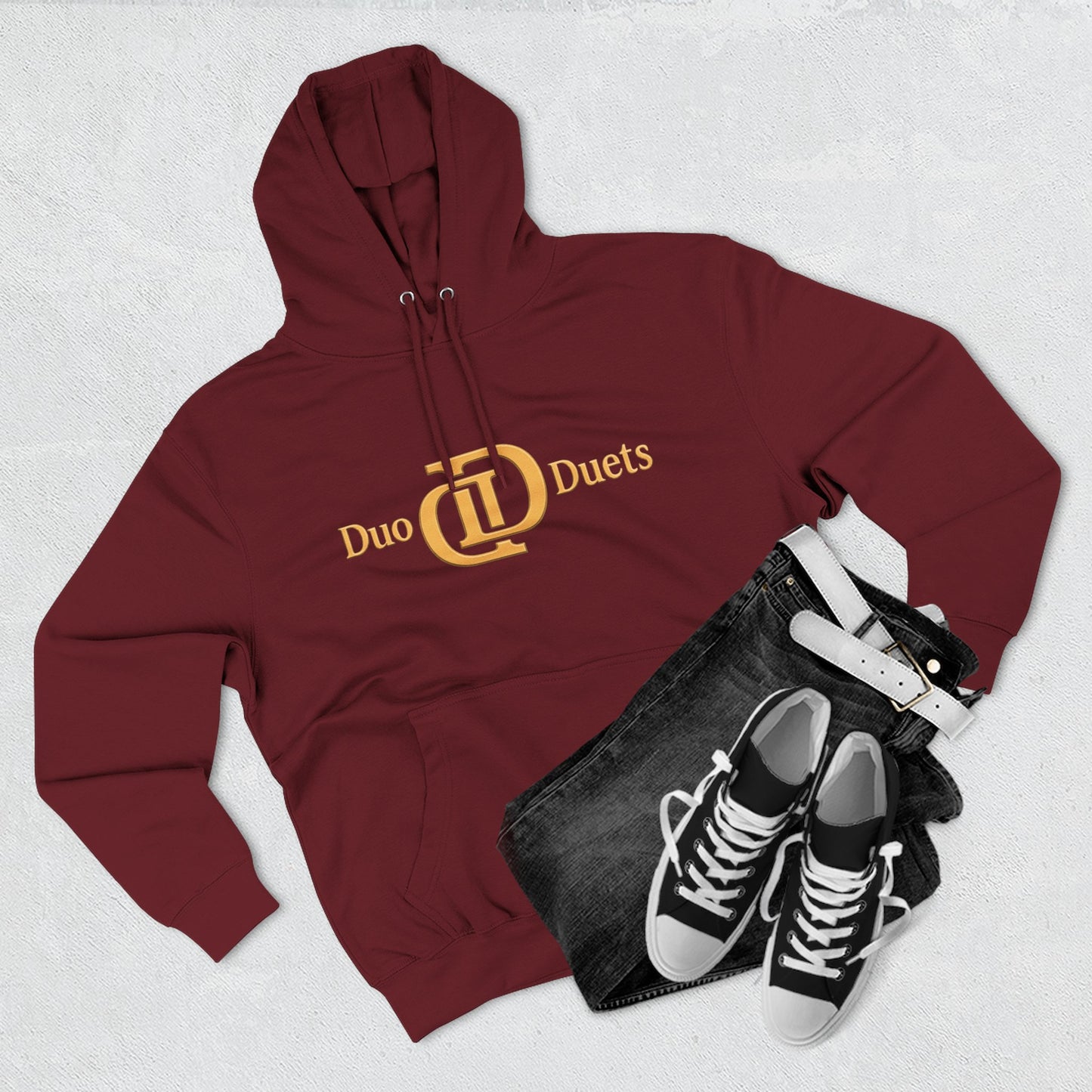 DuoDuets Three-Panel Fleece Hoodie - Cozy and Stylish Casual Wear