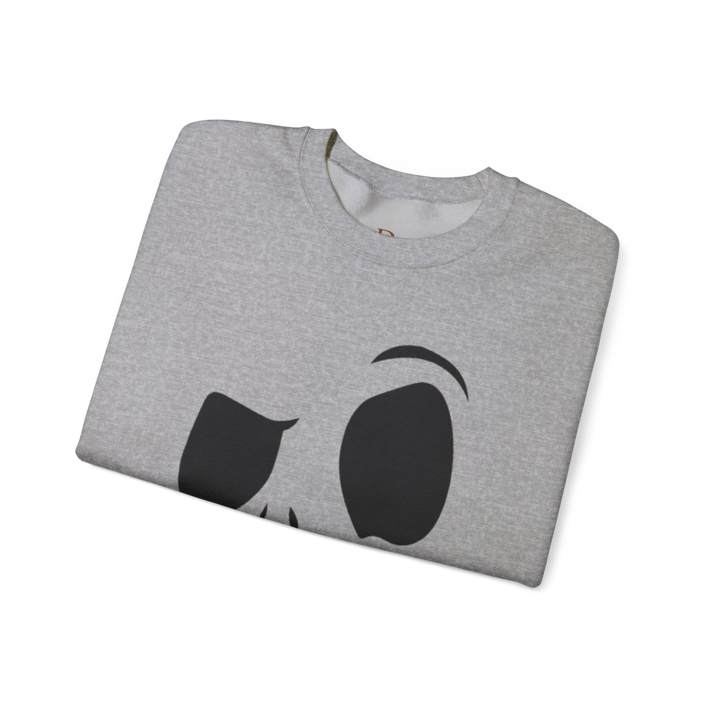 Skull Face Sweatshirt with Lips