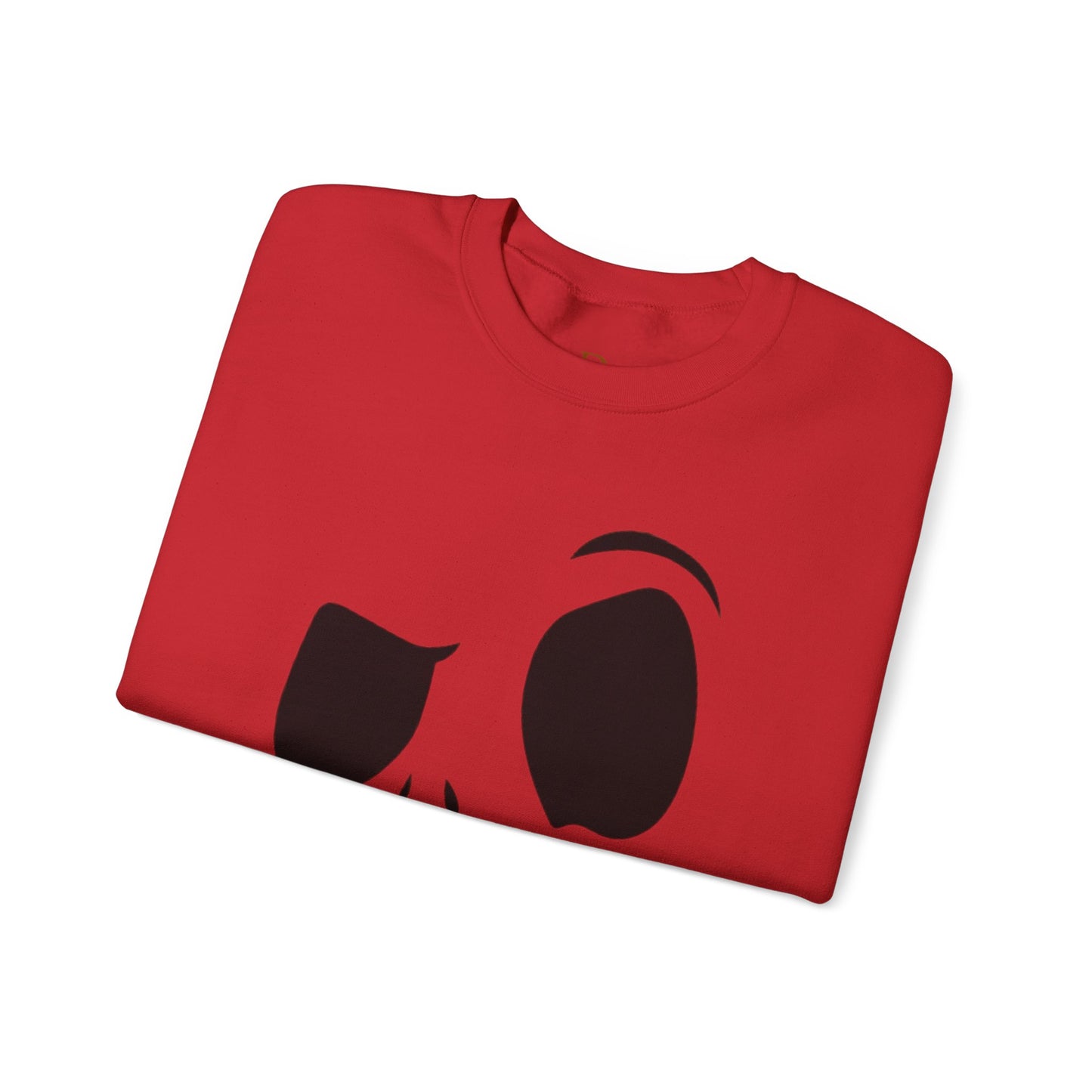 Skull Face Sweatshirt with Lips