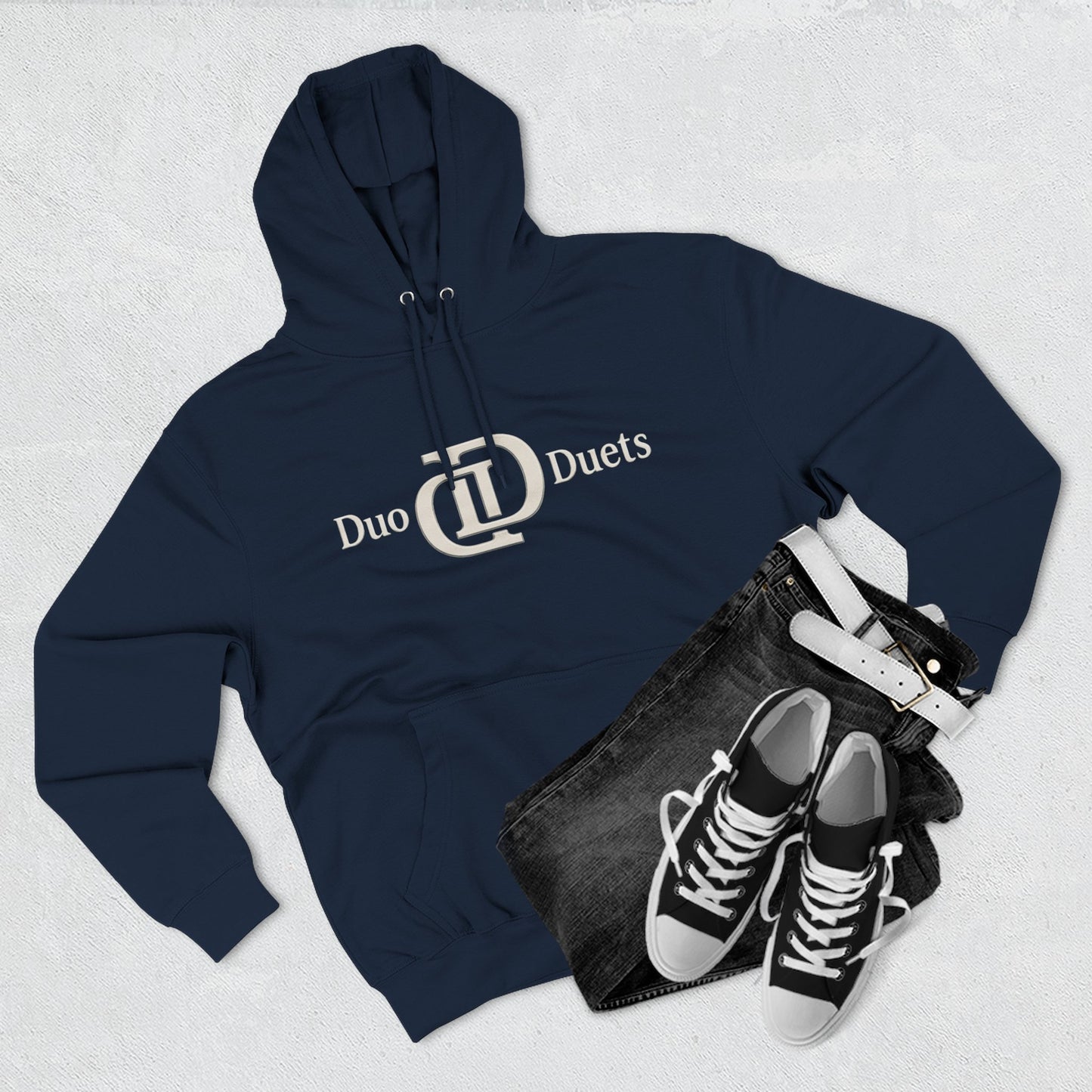 DuoDuets Three-Panel Fleece Hoodie - Cozy and Stylish Casual Wear