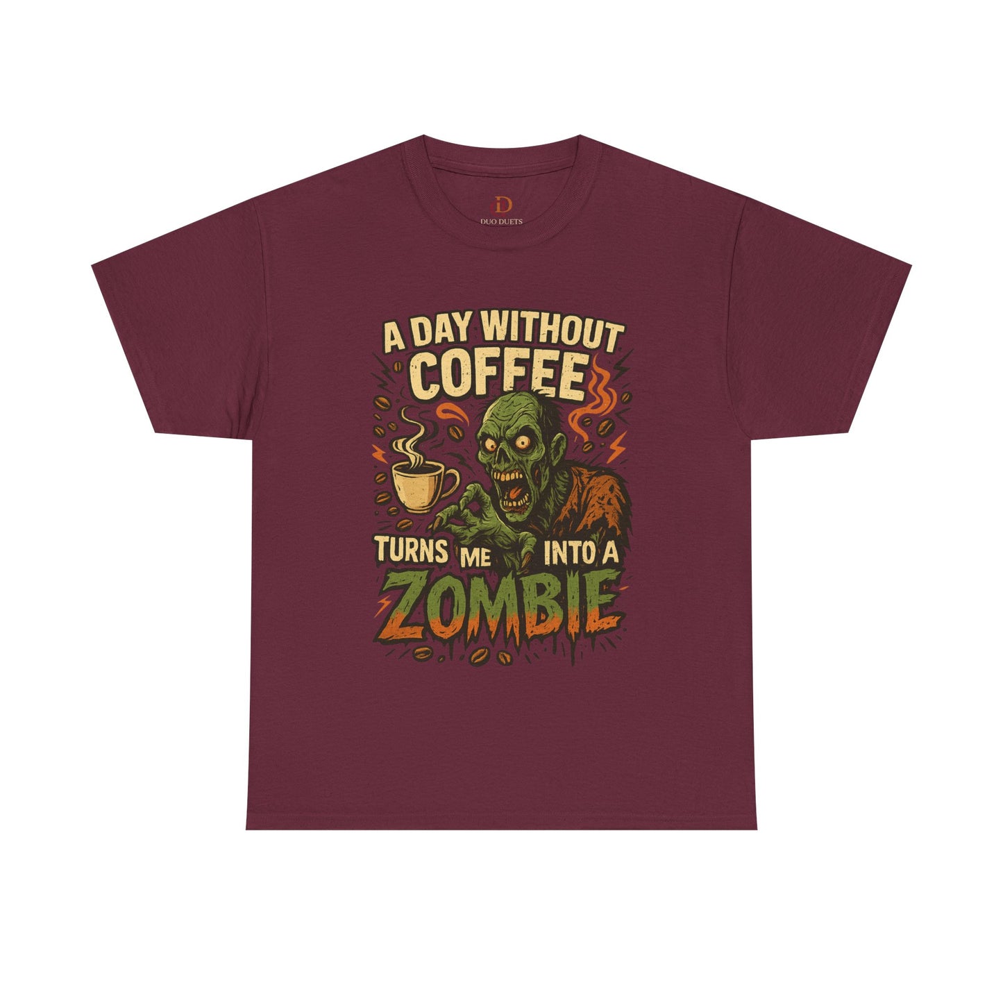 Zombie Tee Shirt for Coffee Lovers