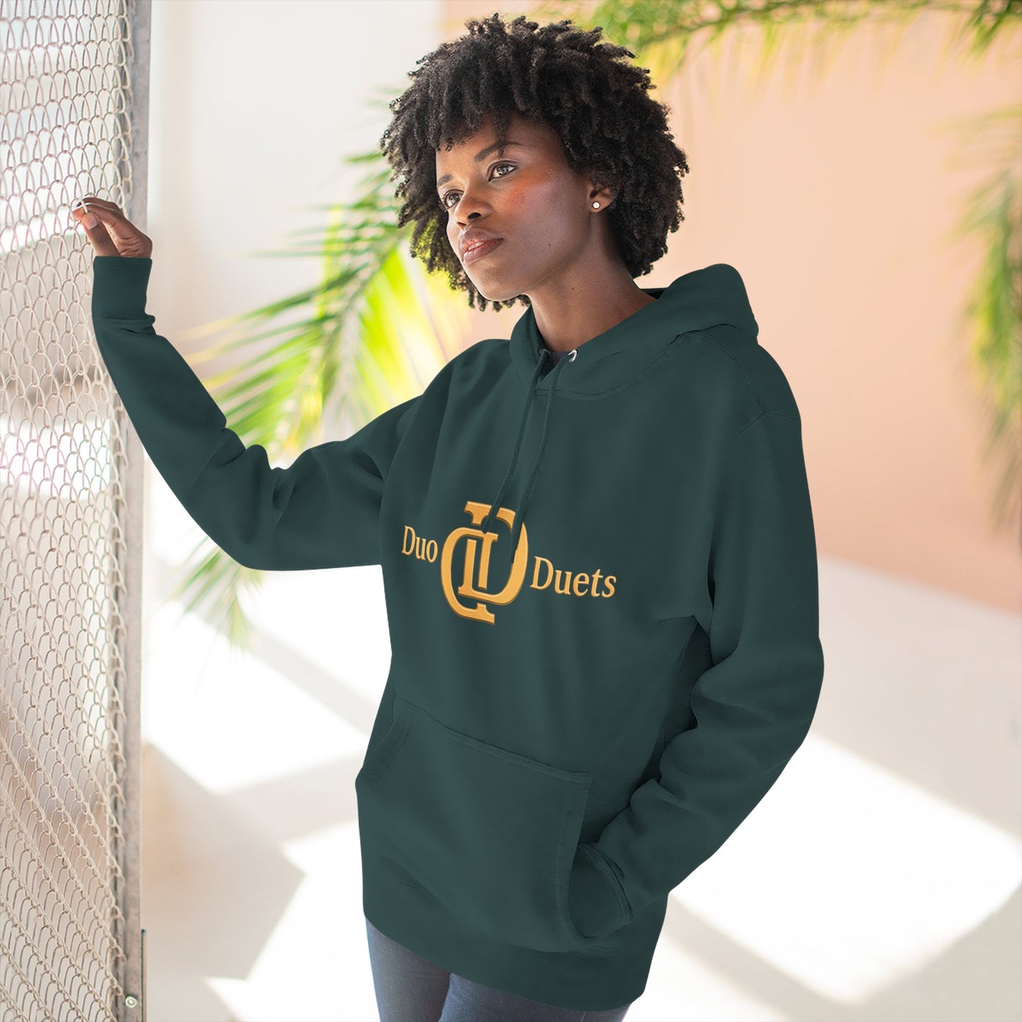 DuoDuets Three-Panel Fleece Hoodie - Cozy and Stylish Casual Wear