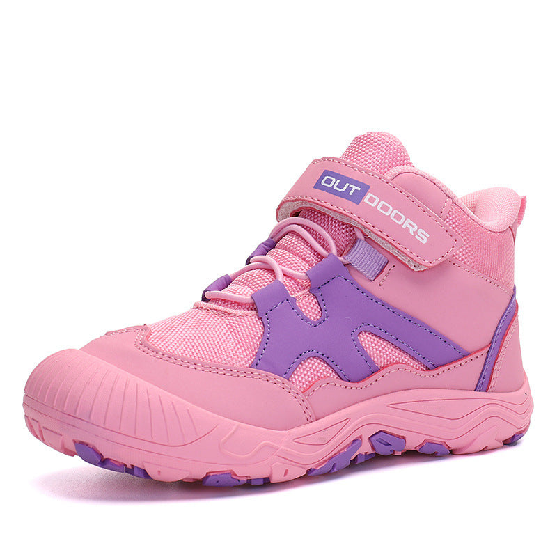 New Fashion High Top Outdoor Children Cotton Casual Shoes