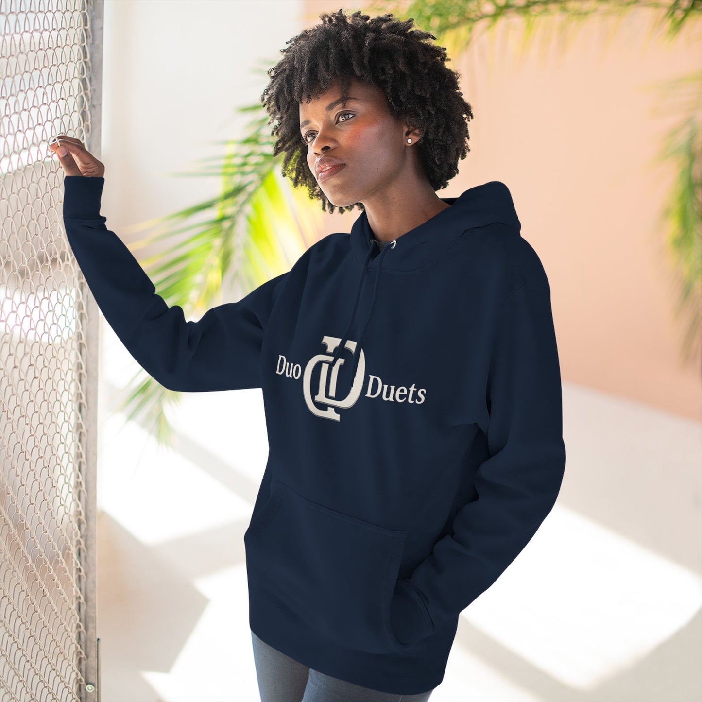 DuoDuets Three-Panel Fleece Hoodie - Cozy and Stylish Casual Wear