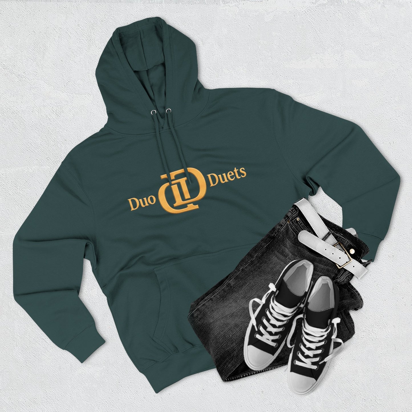 DuoDuets Three-Panel Fleece Hoodie - Cozy and Stylish Casual Wear