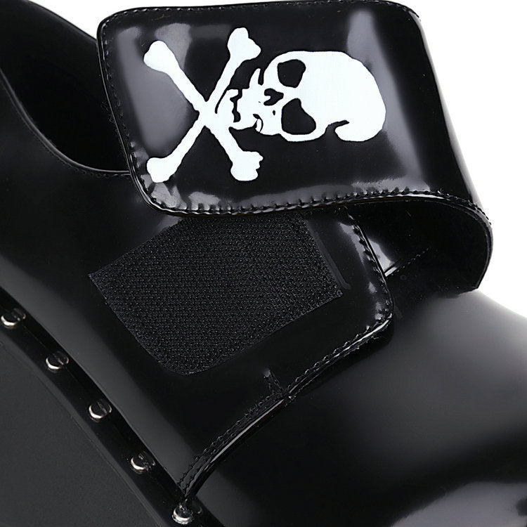 Large Size Casual All-match Spring And Autumn Dark Black Retro Mary Jane Shoes