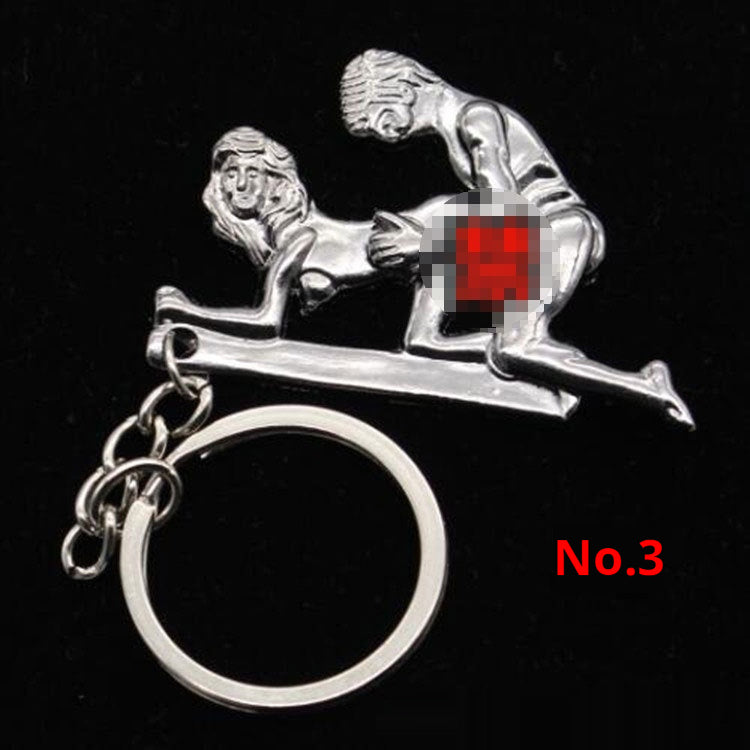 Eight-style Simulation Activity Couple Keychain