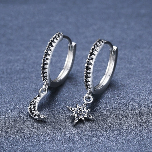 Fashion Personality Star And Moon Earrings